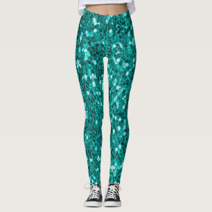 Leggings Espuelas turquesas: Fundación de acercamiento bril