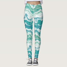 Leggings espuma de mar de burbujas: