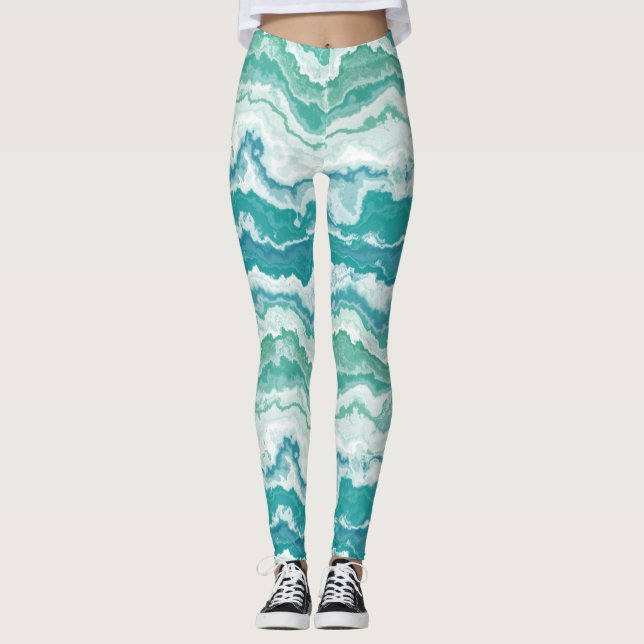 Leggings espuma de mar de burbujas: (Anverso)