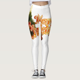 Leggings Espuma de Navidades dorados - Árbol festivo