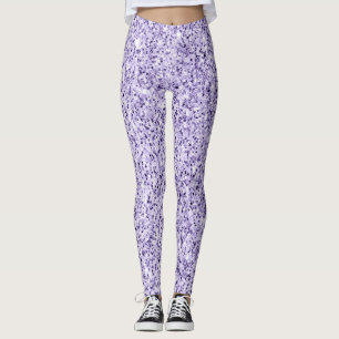 Leggings Espuma ultravioleta de purpurina púrpura