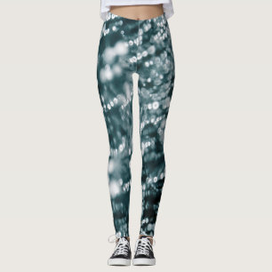 Leggings Espumas de plata burbujas de hielo congeladas