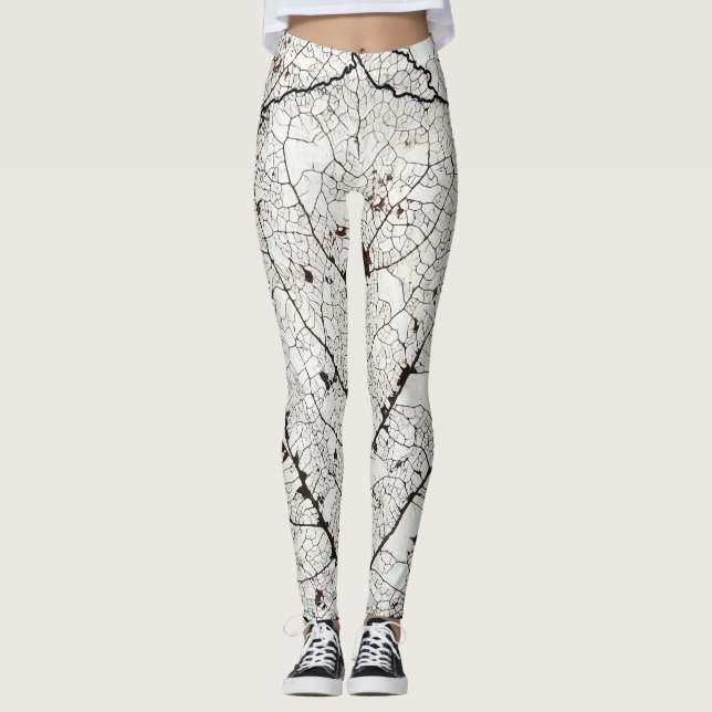 Leggings Esqueleto 1 de la hoja de Aspen (Anverso)