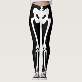 Leggings Esqueleto de Halloween. Huesos de la pierna
