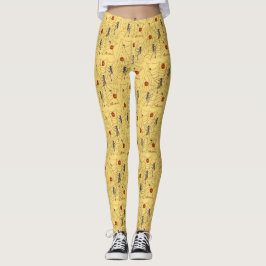 Leggings Esqueletos de halloween Leggons, web, calabazas