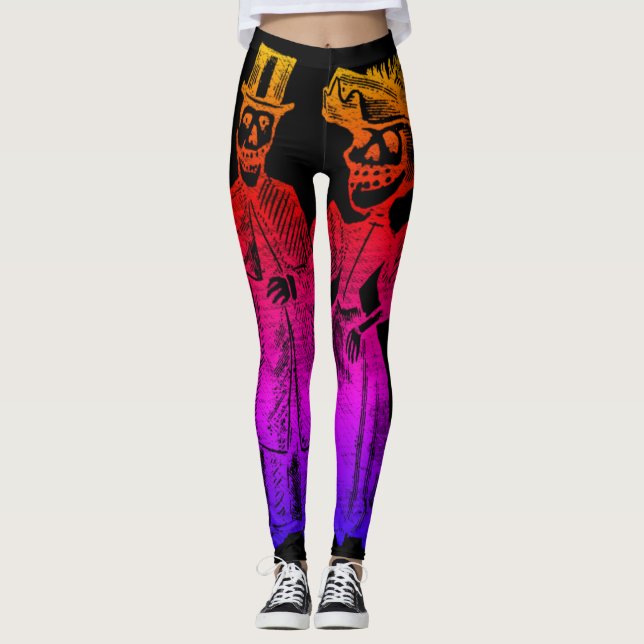 Leggings Esqueletos elegantes de los pares de Posada (Anverso)