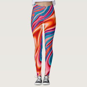 Leggings Esquema de color artístico