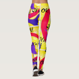 Leggings ¡Está bien! Arte del eclipse de sirena por Venus L