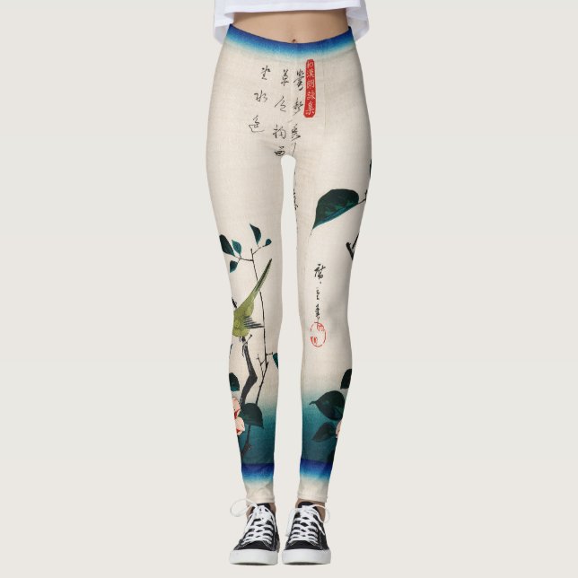 Leggings ESTAMPA DE PÁJARO JAPONÉS (Anverso)