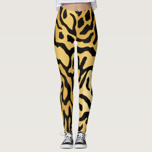 Leggings Estampa de Tigre Real de Lujo   Ropa Activa de Mod