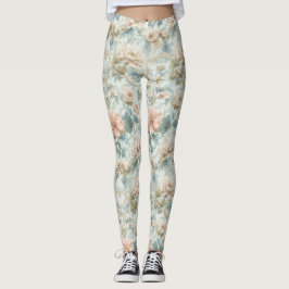 Leggings Estampa floral pastel Regencia Romántica