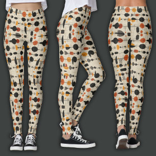 Leggings Estampa Retro Era Atómica