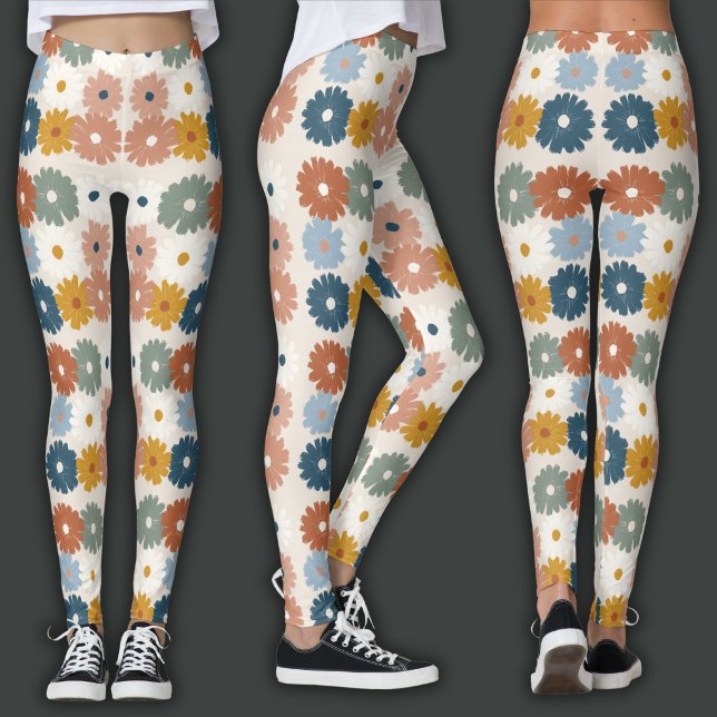 Leggings Estampa Retro | Floral Pastel (Subido por el creador)