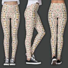 Leggings Estampa Retro | Mosaico Terroso