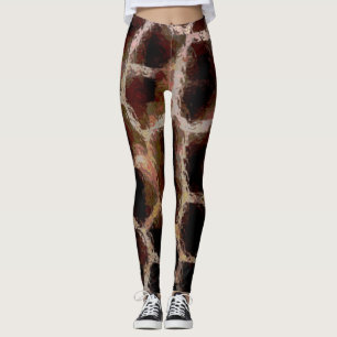 Leggings Estampado Animal Marrón