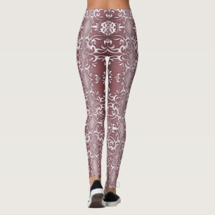 Leggings estampado de flores barroco