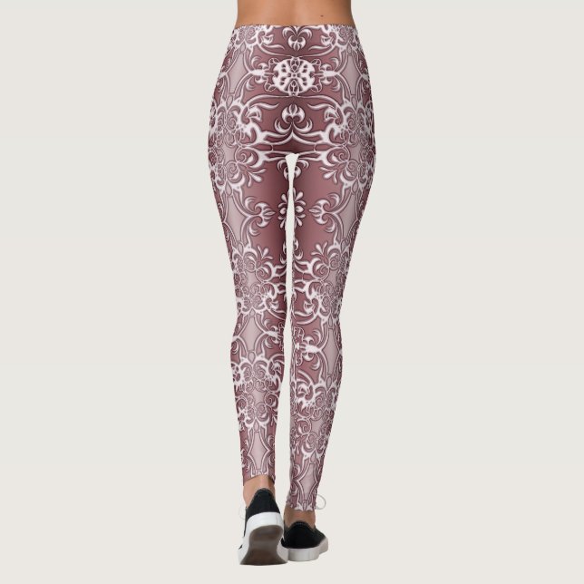 Leggings estampado de flores barroco (Reverso)
