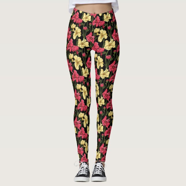 Leggings Estampado de flores elegante 2 (Anverso)