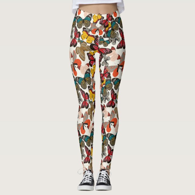 Leggings Estampado de flores retro 7 (Anverso)