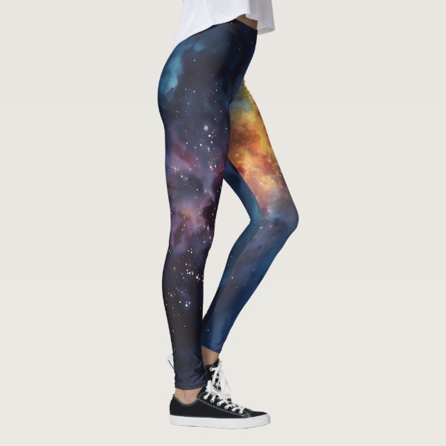 Leggings Estampado de Galaxia Vibrante - Ropa Activa Cósmic (Derecha)