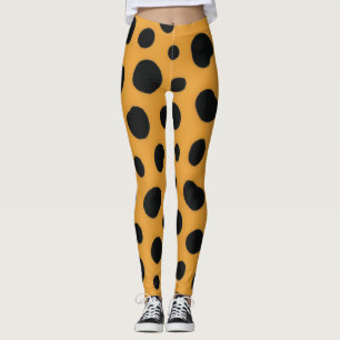 Leggings Estampado de Guepardo Manchas Negras Calabaza Hall
