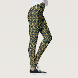 Leggings Estampado de Huella de Pata y Peine de Aseo en Col