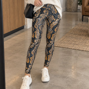 Leggings Estampado de piel de serpiente