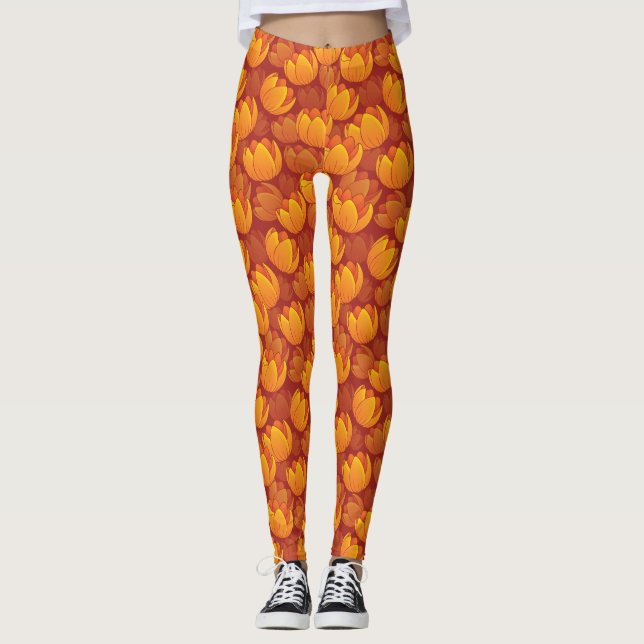 Leggings Estampado de plores de oro (Anverso)