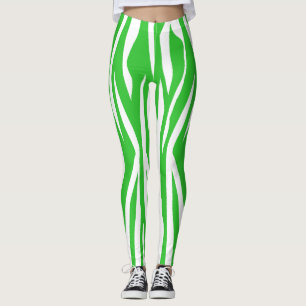 Leggings Estampado de zebra de la cal