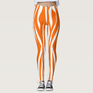 Leggings Estampado de zebra de la mandarina
