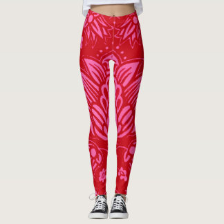 Leggings estampado floral rosa