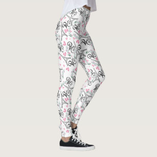 Leggings estampado integral de parís con notas musicales