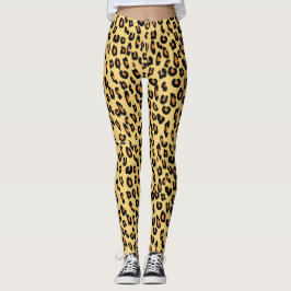 Leggings Estampado leopardo amarillo