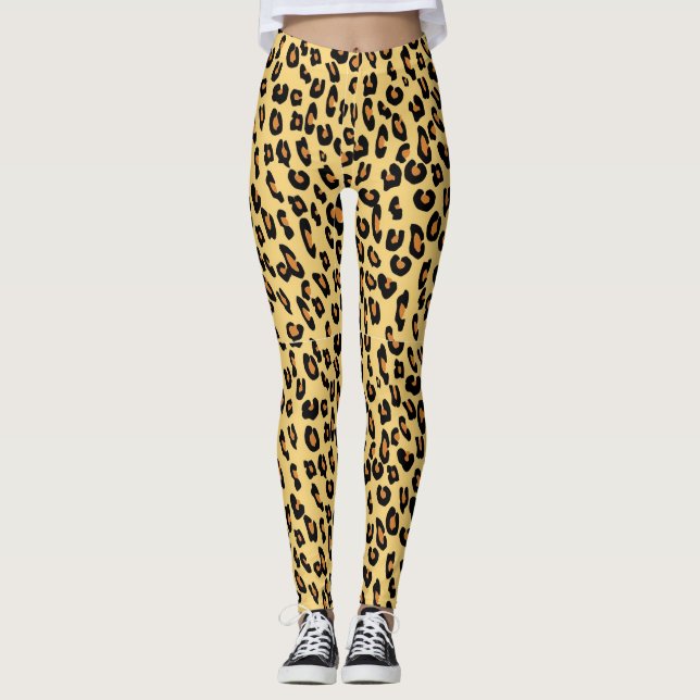 Leggings Estampado leopardo amarillo (Anverso)