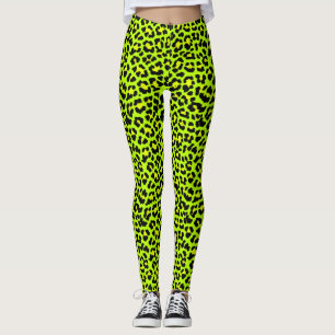Leggings Estampado leopardo llamativo del punk rock de la