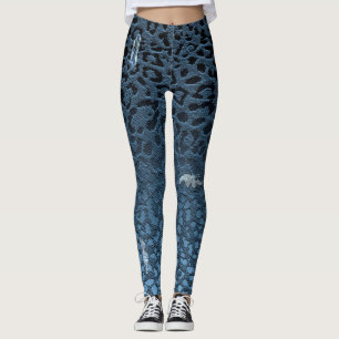 Leggings Estampado leopardo rasgado Digitaces azul de Jean