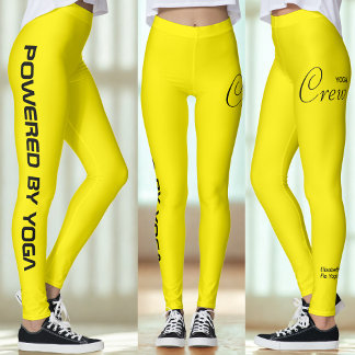 Leggings Estampado Personalizado Yoga Crew Amarillo Brillan