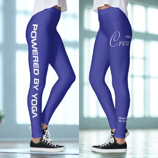 Leggings Estampado personalizado Yoga Crew Azul Profundo