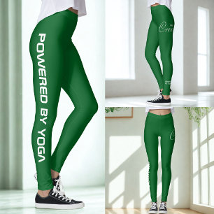 Leggings Estampado personalizado Yoga Crew Forrest Green