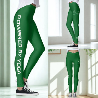 Leggings Estampado personalizado Yoga Crew Forrest Green