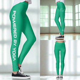 Leggings Estampado personalizado Yoga Crew Verde Azul