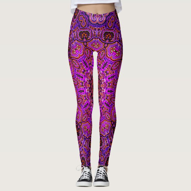 Leggings Estampado Total Rosa Brillante (Anverso)