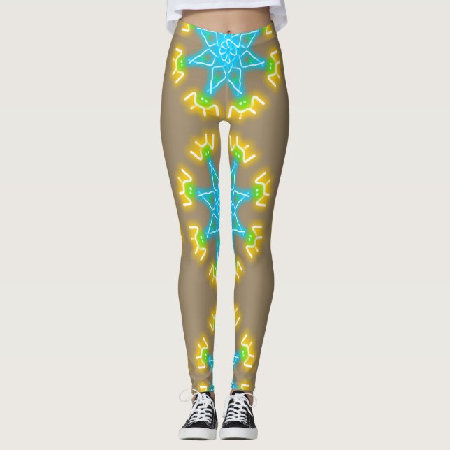 Leggings Estampados de Caleidoscopio (Anverso)