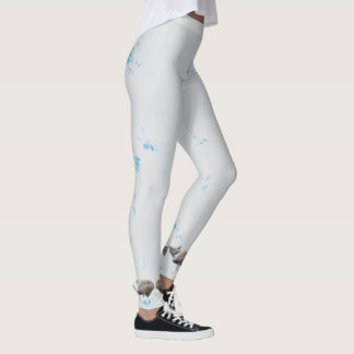 Leggings Estampados de gato siamés Snowshoe Maureen Girard 