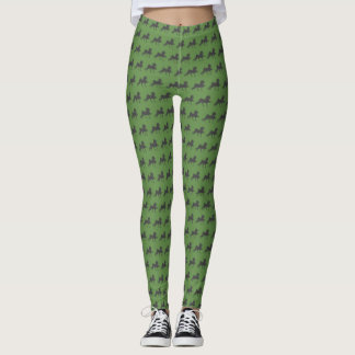 Leggings Estante verde en las polainas