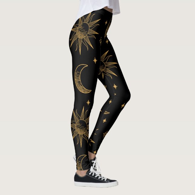 Leggings Esterilla De Yoga Sol, luna y estrellas- Celestial (Derecha)