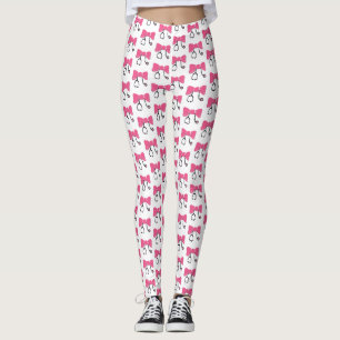 Leggings Estetoscopio Lazo Rosa y Blanco Médico