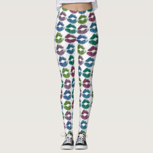 Leggings Estilizados Labios Coloridos #10