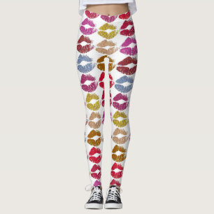 Leggings Estilizados Labios Coloridos #11