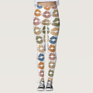 Leggings Estilizados Labios Coloridos #17